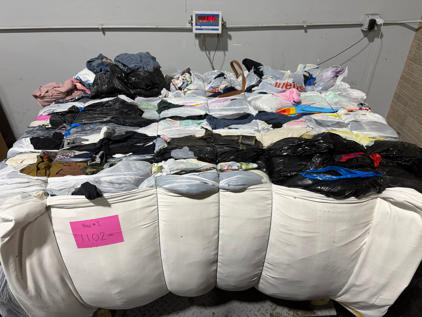 Credential Clothing Bale #1- 1102 lbs