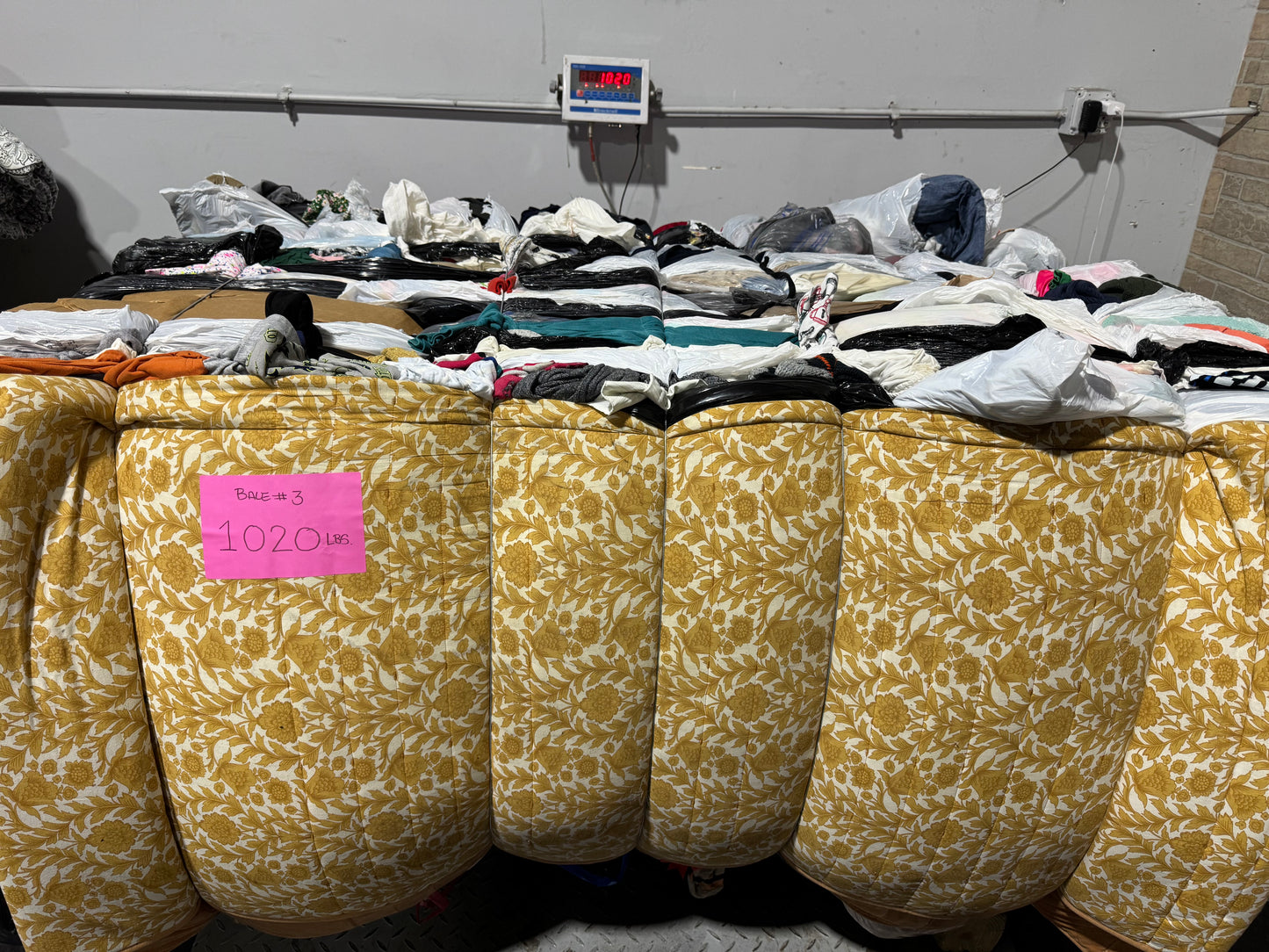 Credential Clothing Bale #3- 1020 lbs