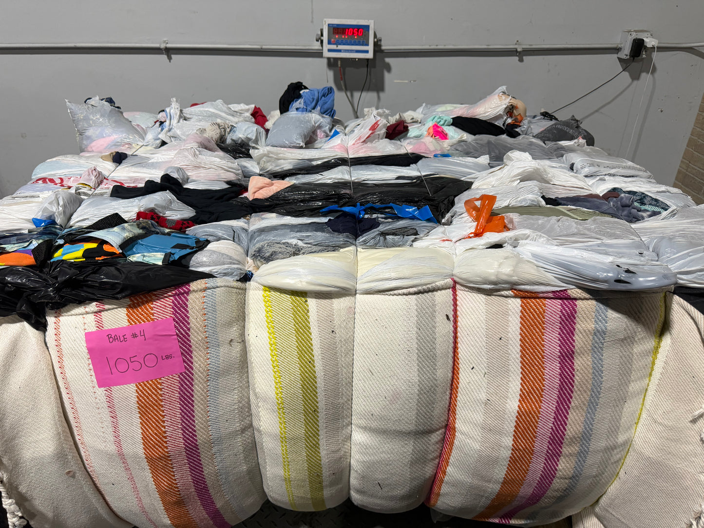 Credential Clothing Bale #4- 1050 lbs.
