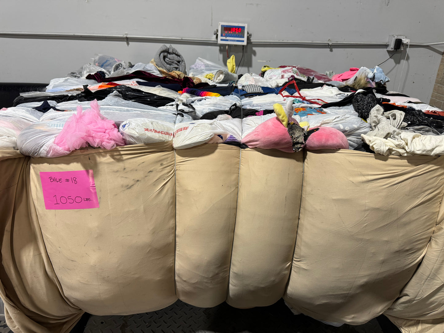 Credential Clothing Bale #18- 1050 lbs
