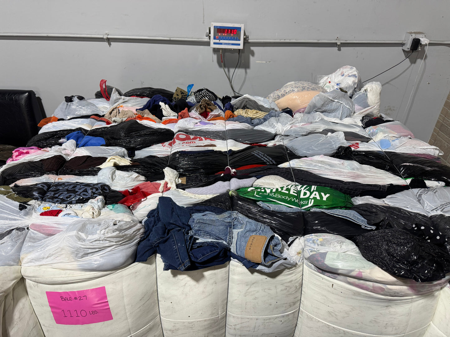 Credential Clothing Bale #27- 1110 lbs