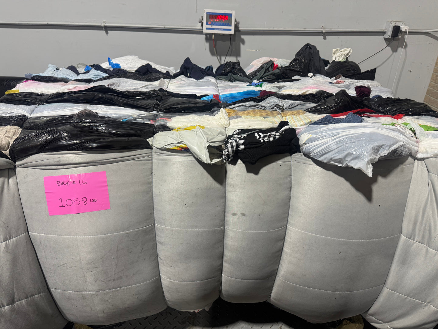 Credential Clothing Bale #16- 1058 lbs