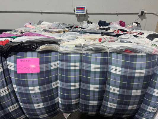 Credential Clothing Bale #14- 1044 lbs
