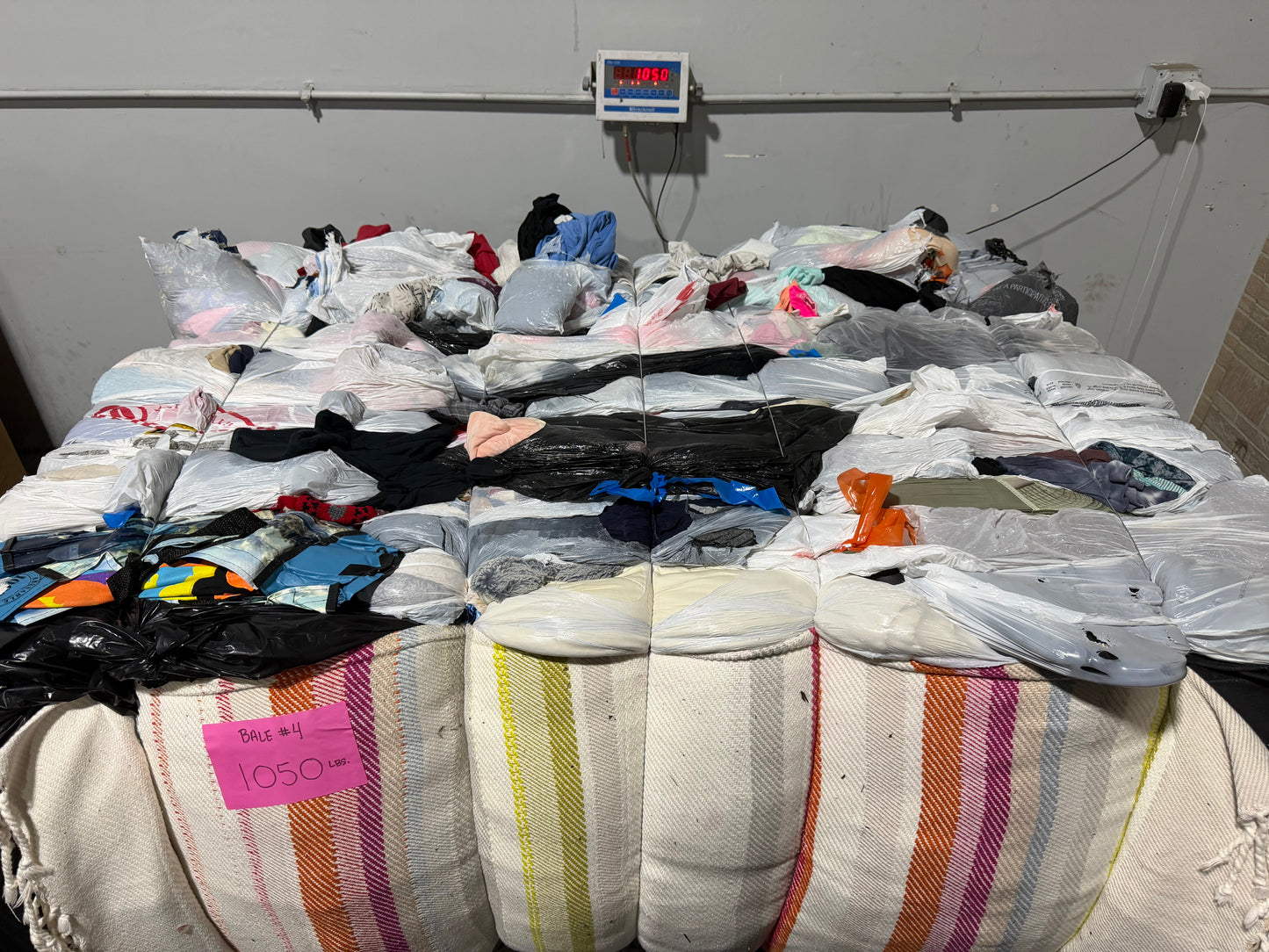 Credential Clothing Bale #4- 1050 lbs.