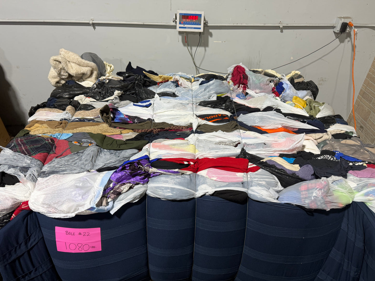 Credential Clothing Bale #22- 1080 lbs.