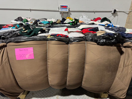 Credential Clothing Bale #24- 1052 lbs