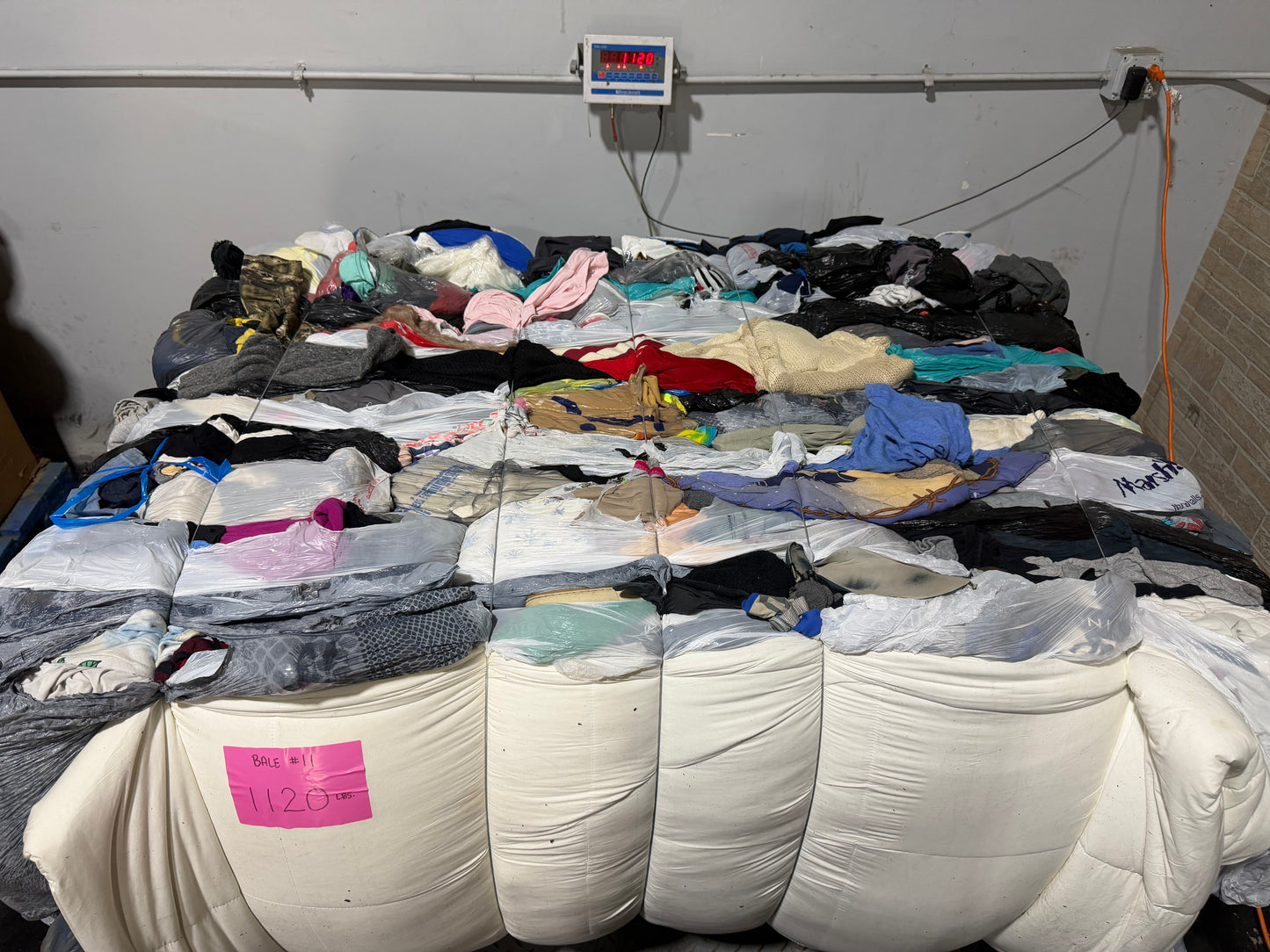 Credential Clothing Bale #11- 1120 lbs.