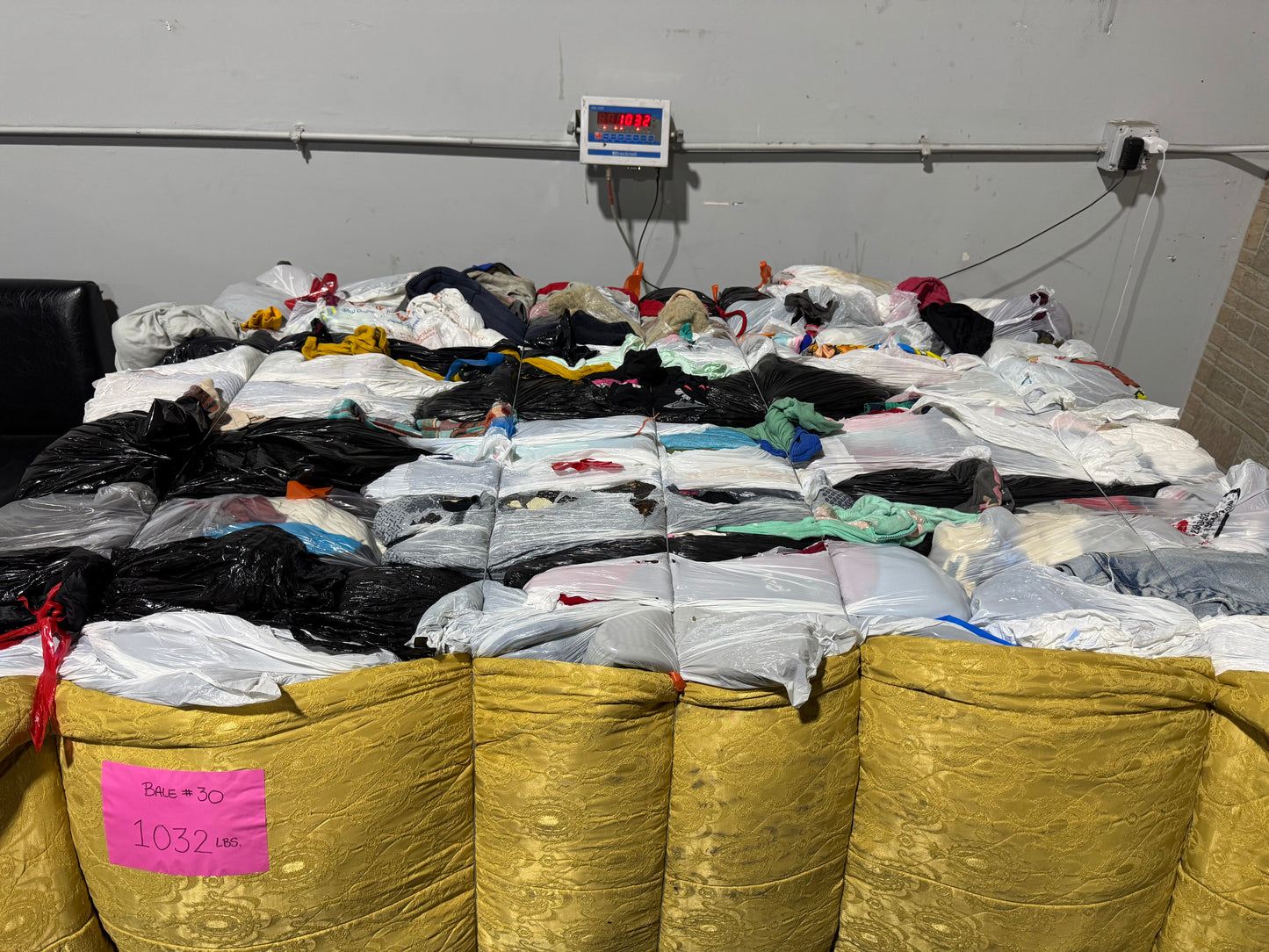 Credential Clothing Bale #30- 1032 lbs