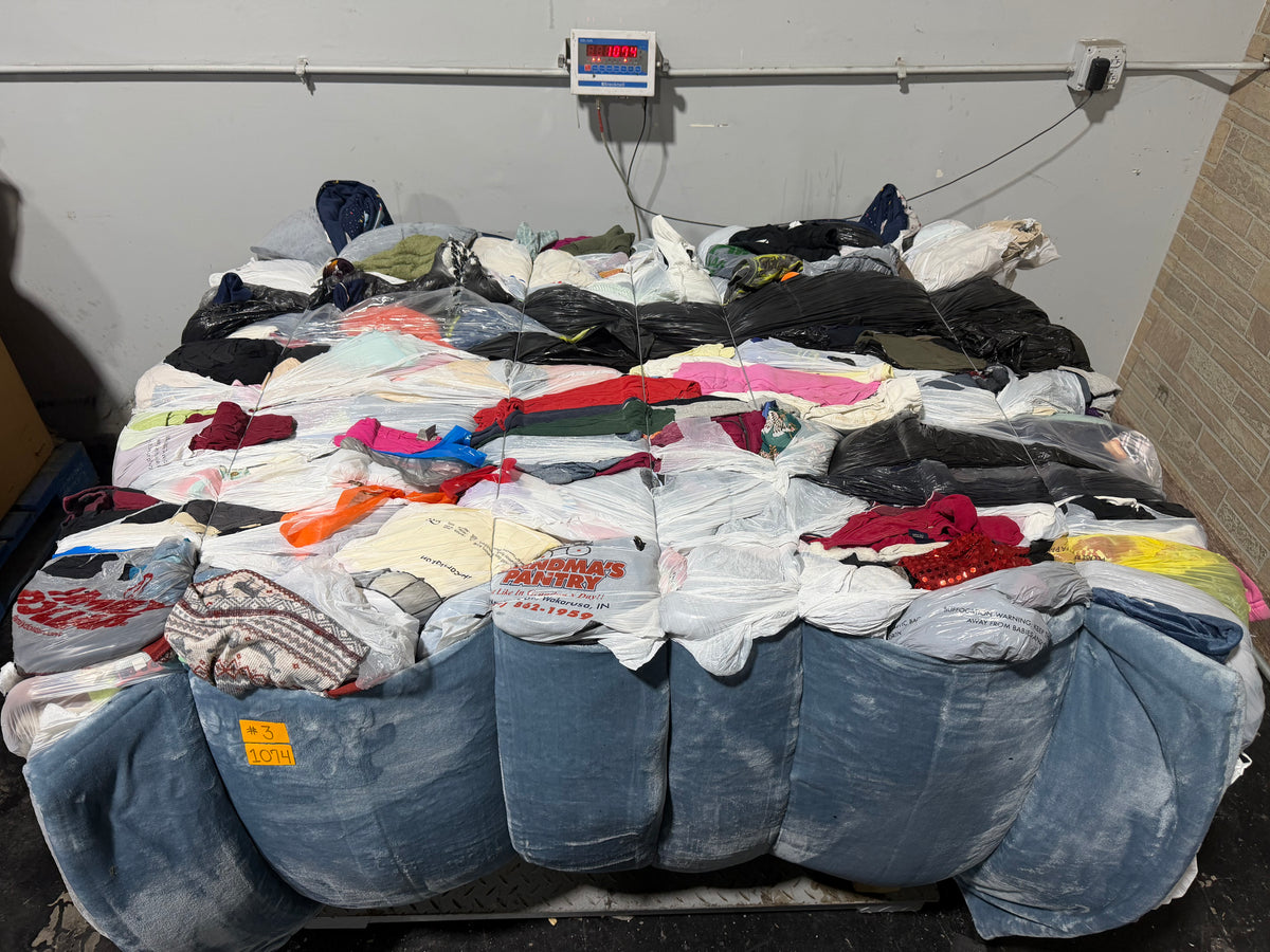 Credential Clothing Bale #3- 1074 lbs.