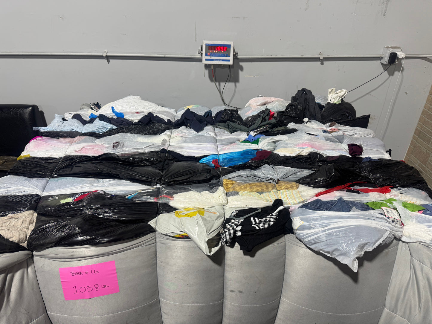 Credential Clothing Bale #16- 1058 lbs