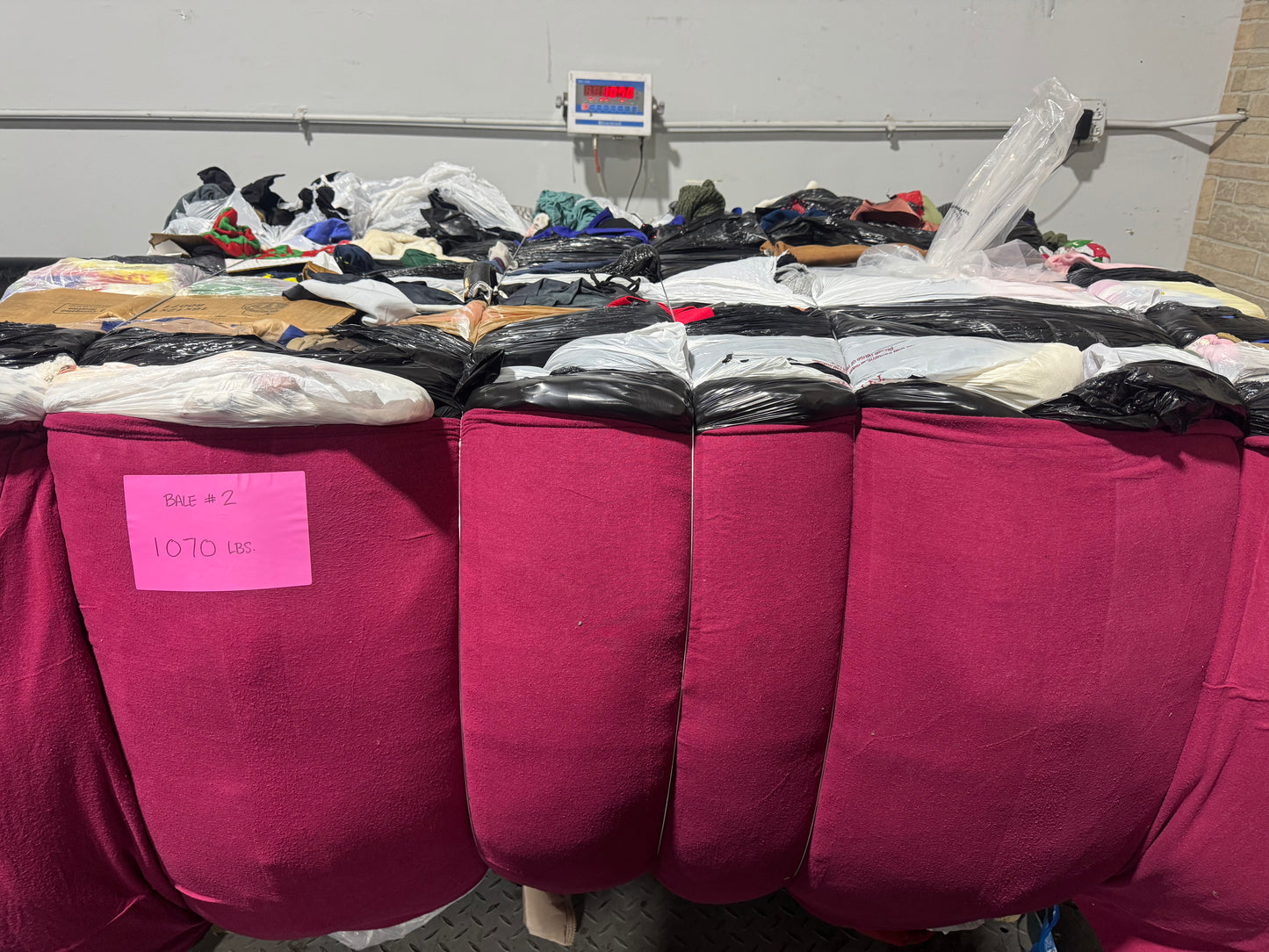 Credential Clothing Bale #2- 1070 lbs