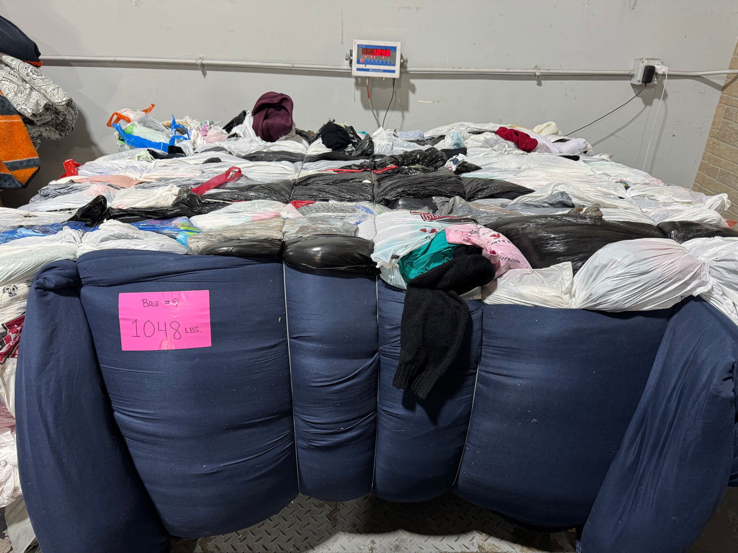 Credential Clothing Bale #9- 1048 lbs