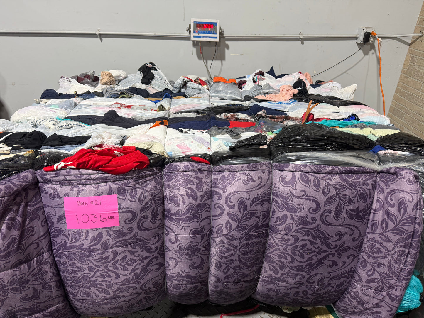 Credential Clothing Bale #21- 1036 lbs.