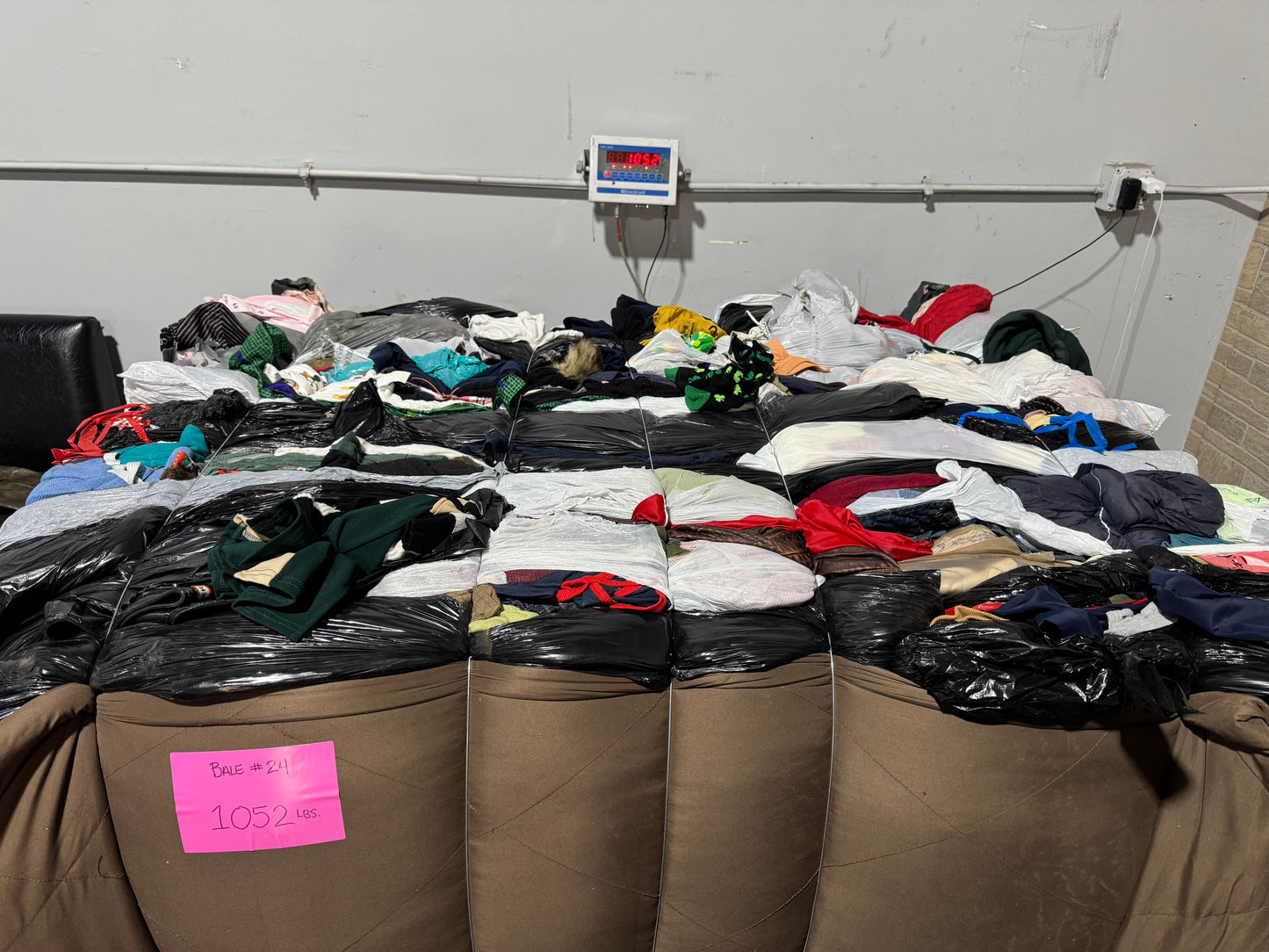 Credential Clothing Bale #24- 1052 lbs