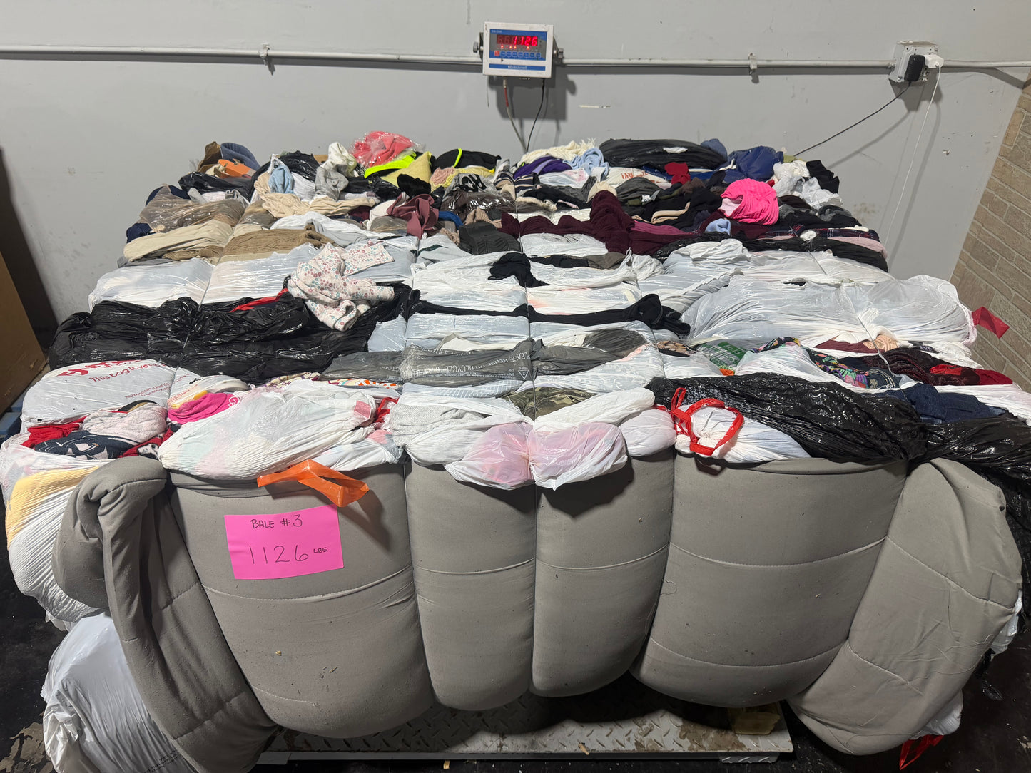 Credential Clothing Bale #3- 1126 lbs