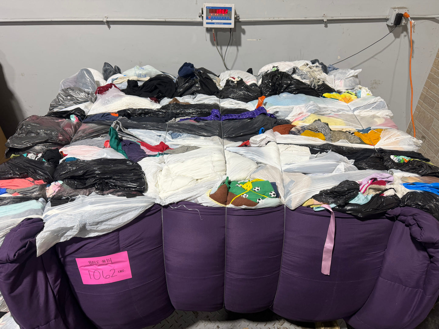 Credential Clothing Bale #14- 1062 lbs.