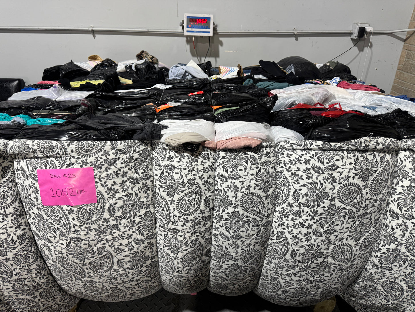 Credential Clothing Bale #23- 1052 lbs