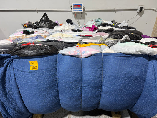 Credential Clothing Bale #34- 1100 lbs.