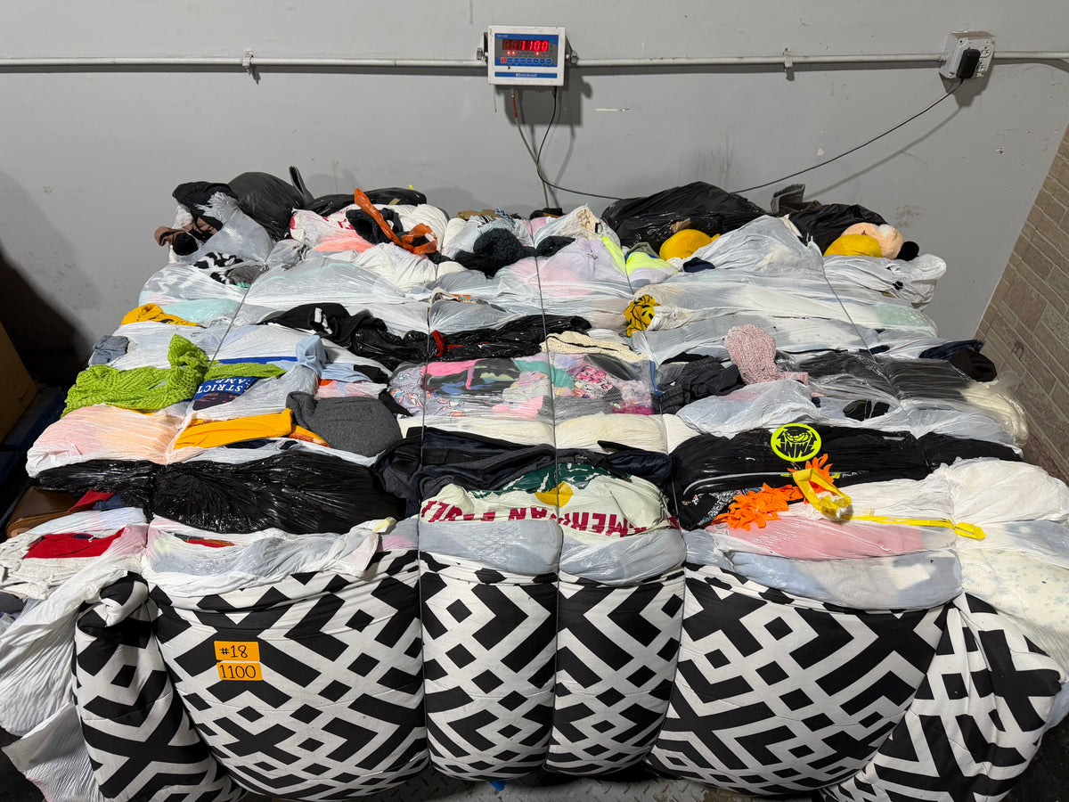 Credential Clothing Bale #18- 1100 lbs.
