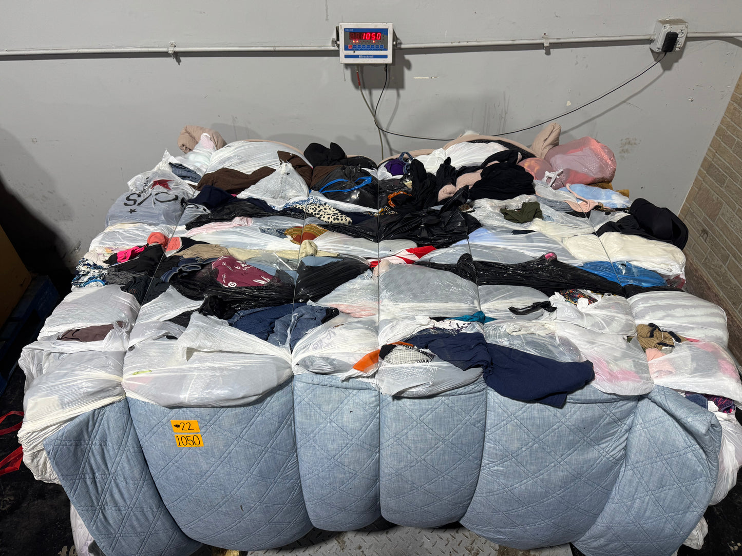 Credential Clothing Bale #22- 1050 lbs.